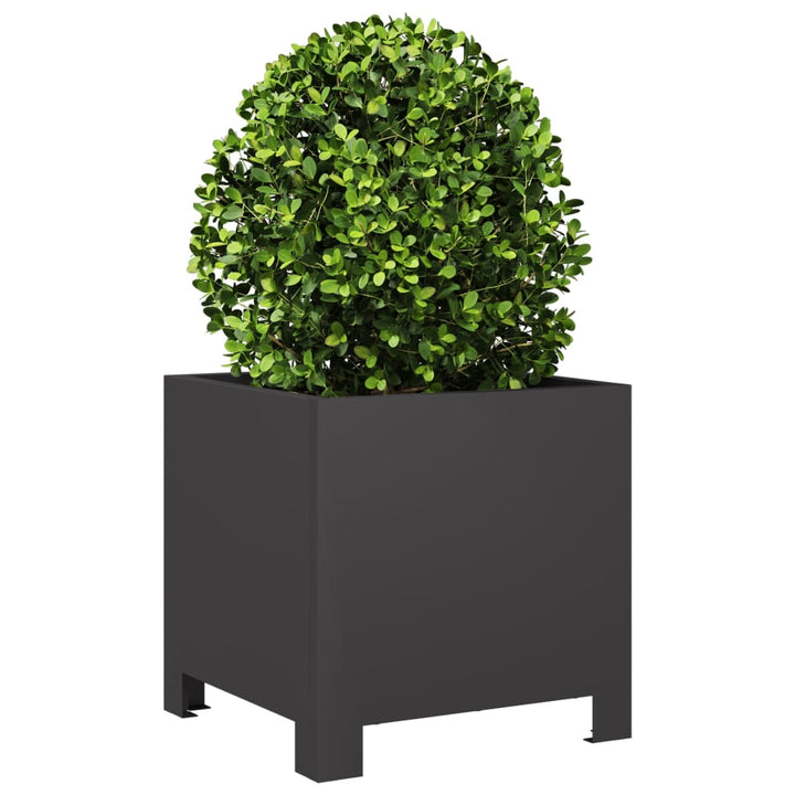 plantekasse 30x30x30 cm stål sort