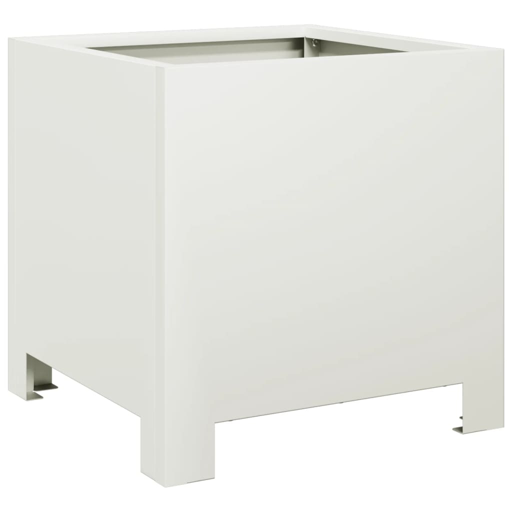 plantekasse 30x30x30 cm stål hvid