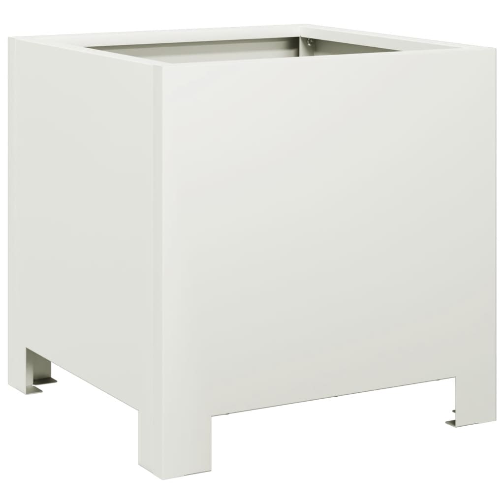 plantekasse 30x30x30 cm stål hvid