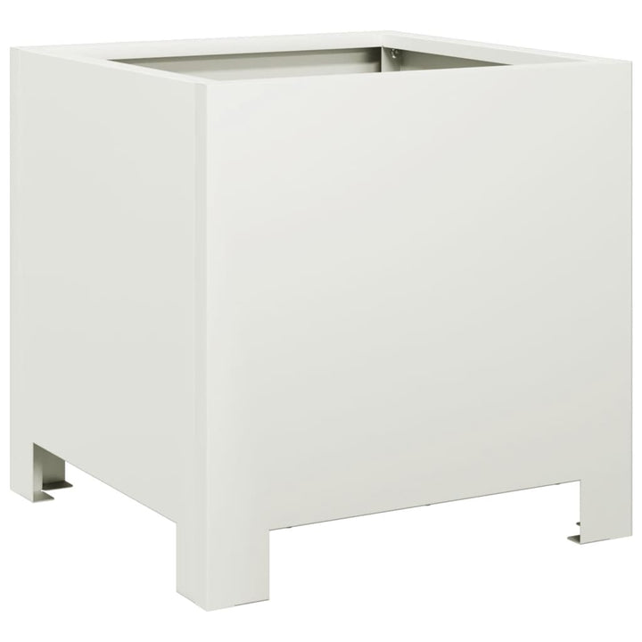 plantekasse 30x30x30 cm stål hvid