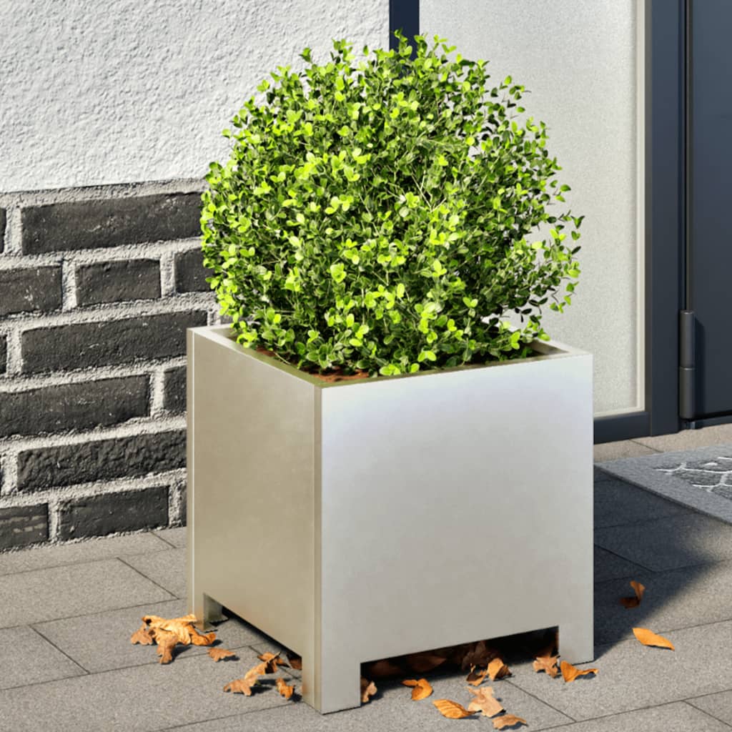 plantekrukker 2 stk. 30x30x30 cm rustfrit stål