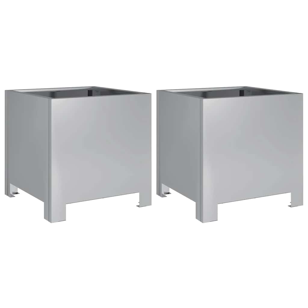 plantekrukker 2 stk. 30x30x30 cm galvaniseret stål