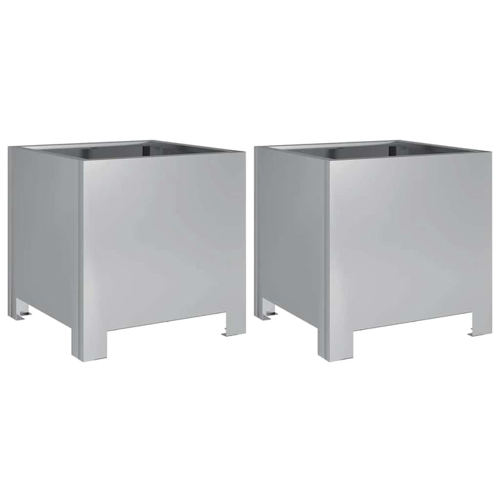 plantekrukker 2 stk. 30x30x30 cm galvaniseret stål
