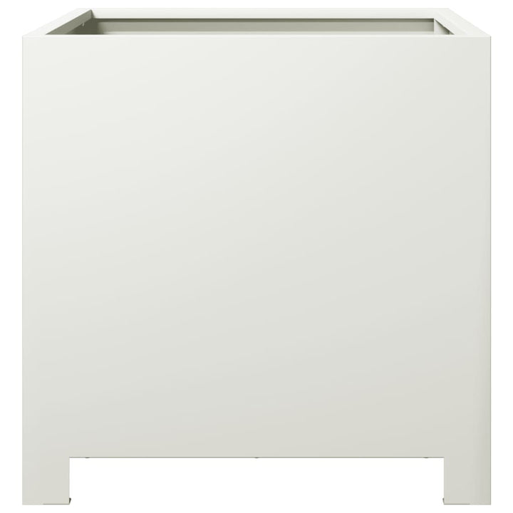 plantekrukker 2 stk. 40x40x40 cm stål hvid
