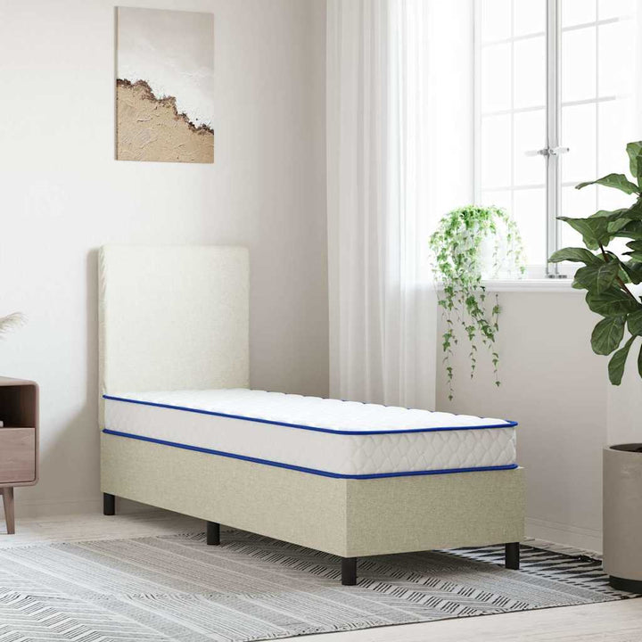madras 70x200x17 cm blød memoryskum hvid