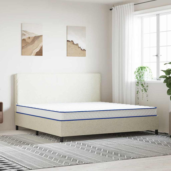 madras 200x200x17 cm blød memoryskum hvid