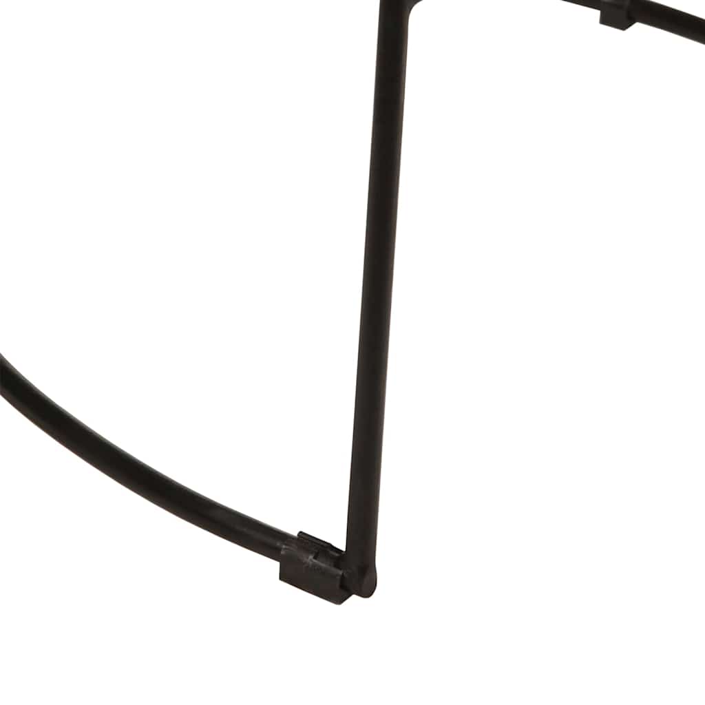 barstole 2 stk. 49x43x79 cm massivt mangotræ sort