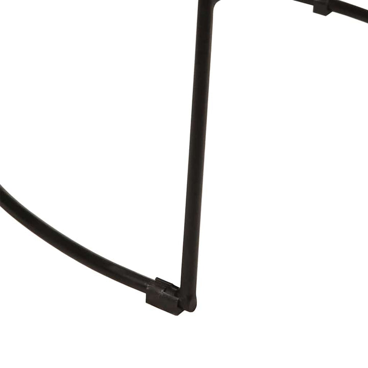 barstole 2 stk. 49x43x79 cm massivt mangotræ sort