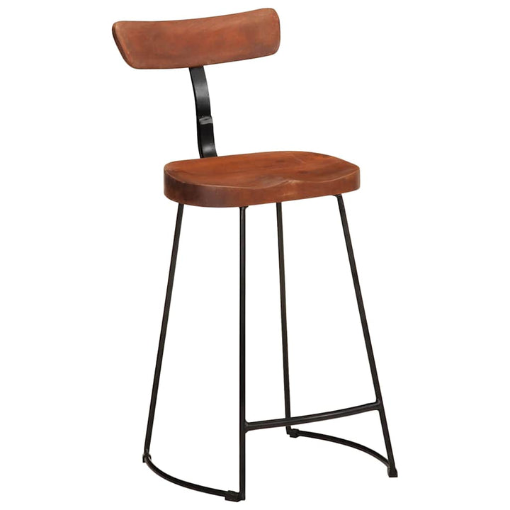 barstole 2 stk. 49x43x88 cm massivt mangotræ