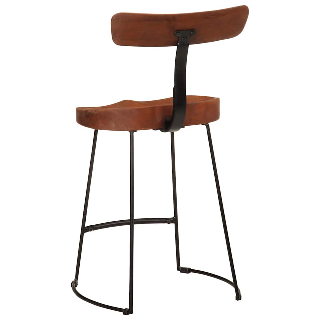 barstole 2 stk. 49x43x79 cm massivt mangotræ