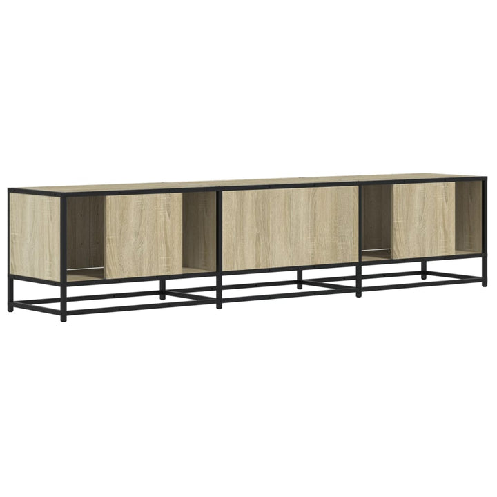 tv-bord 180x35x41 cm konstrueret træ sonoma-eg