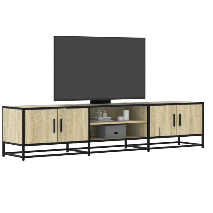tv-bord 180x35x41 cm konstrueret træ sonoma-eg