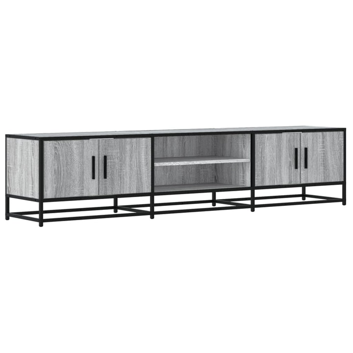 tv-bord 180x35x41 cm konstrueret træ grå sonoma-eg