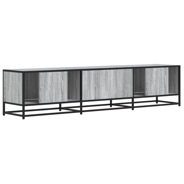 tv-bord 180x35x41 cm konstrueret træ grå sonoma-eg