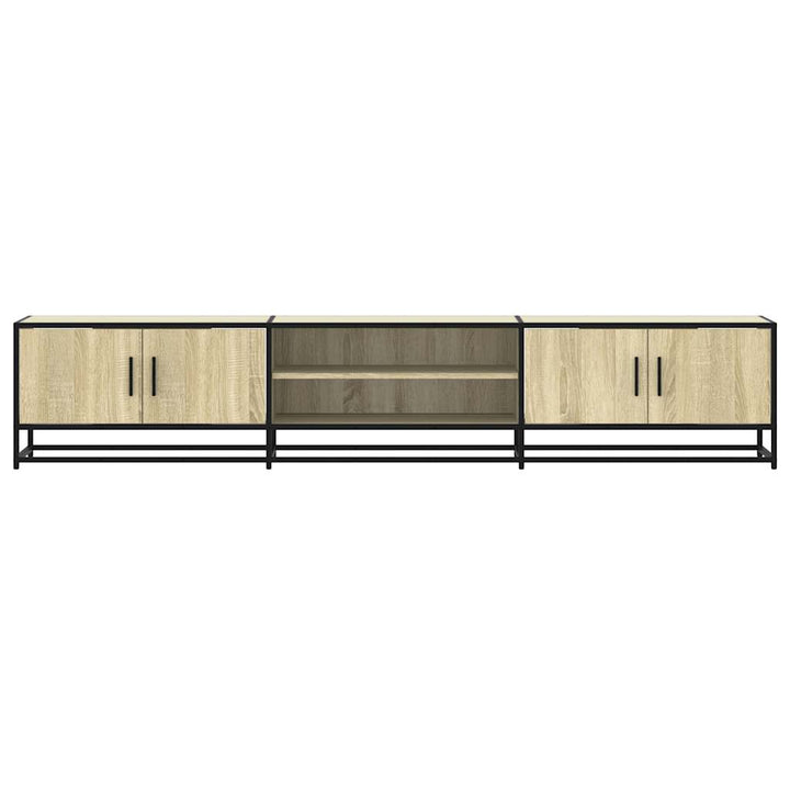tv-bord 210x35x41 cm konstrueret træ sonoma-eg