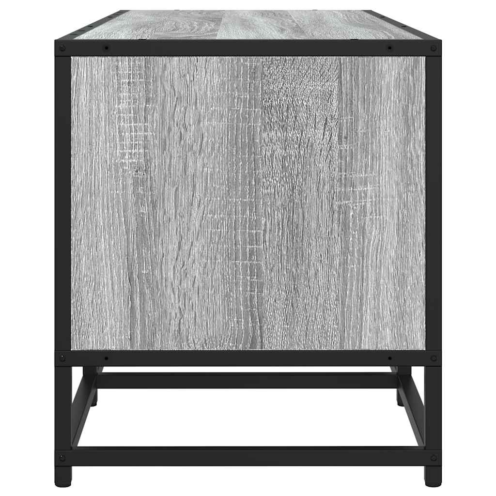 tv-bord 210x35x41 cm konstrueret træ grå sonoma-eg