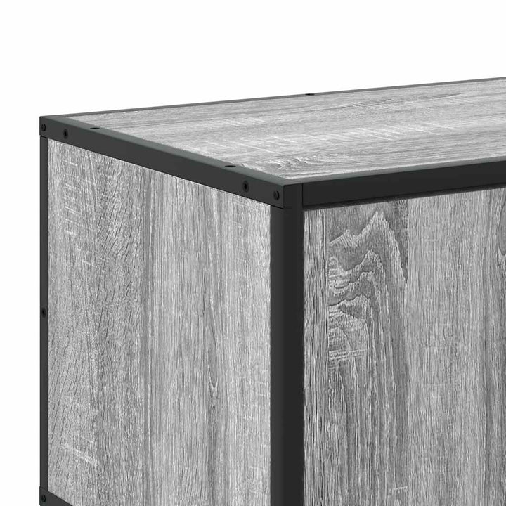 tv-bord 210x35x41 cm konstrueret træ grå sonoma-eg