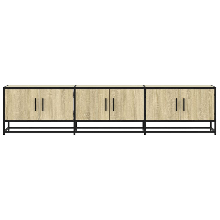 tv-bord 180x35x41 cm konstrueret træ sonoma-eg