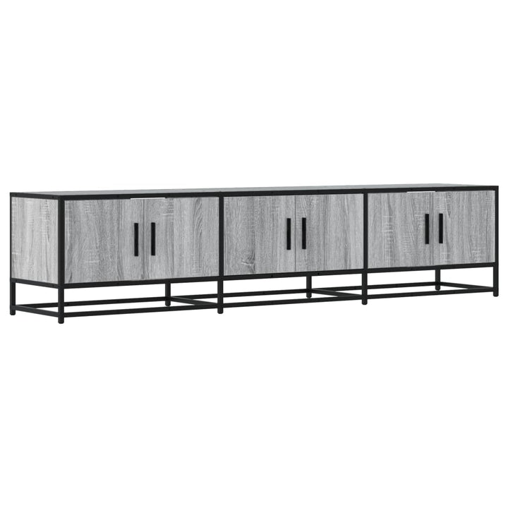 tv-bord 180x35x41 cm konstrueret træ grå sonoma-eg