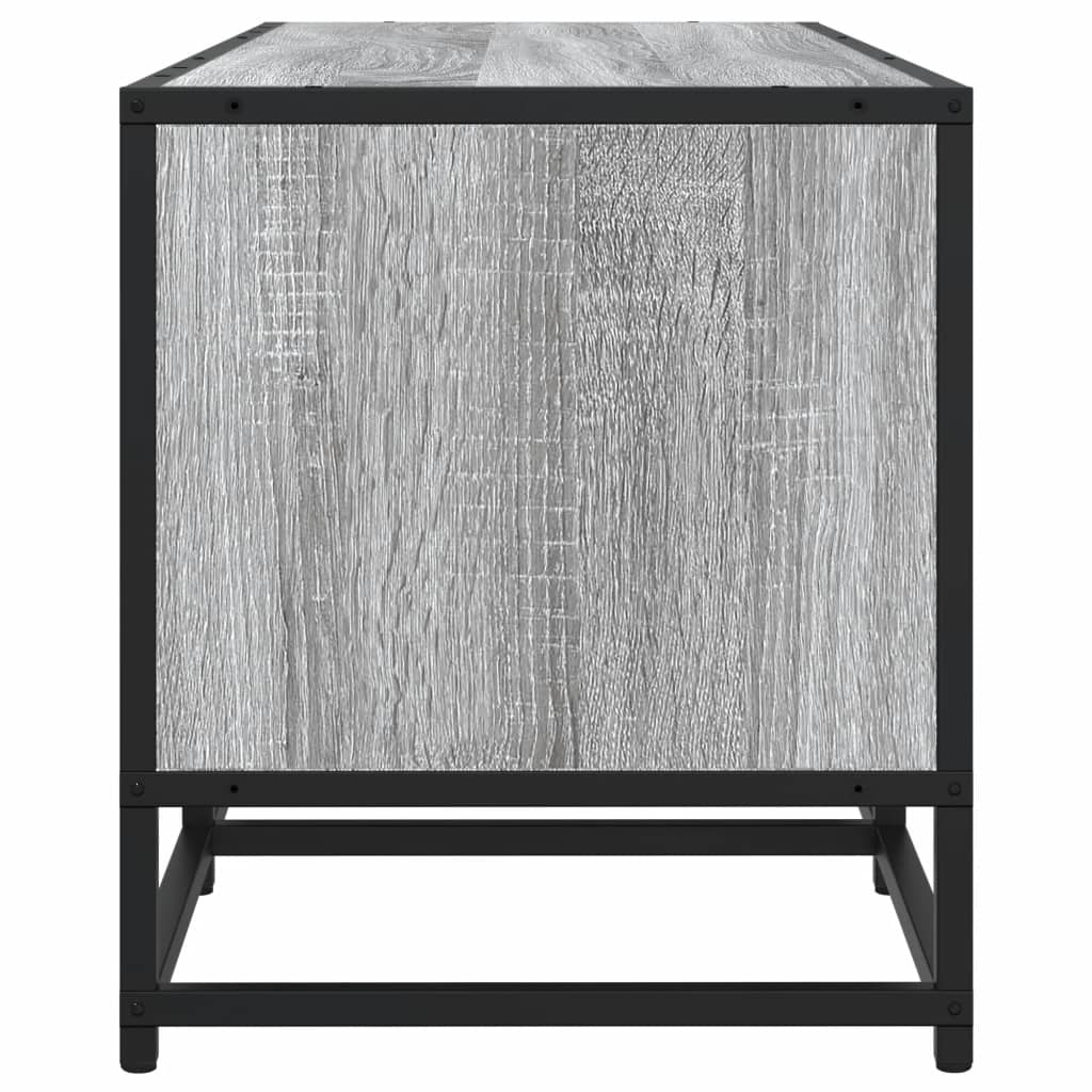 tv-bord 180x35x41 cm konstrueret træ grå sonoma-eg