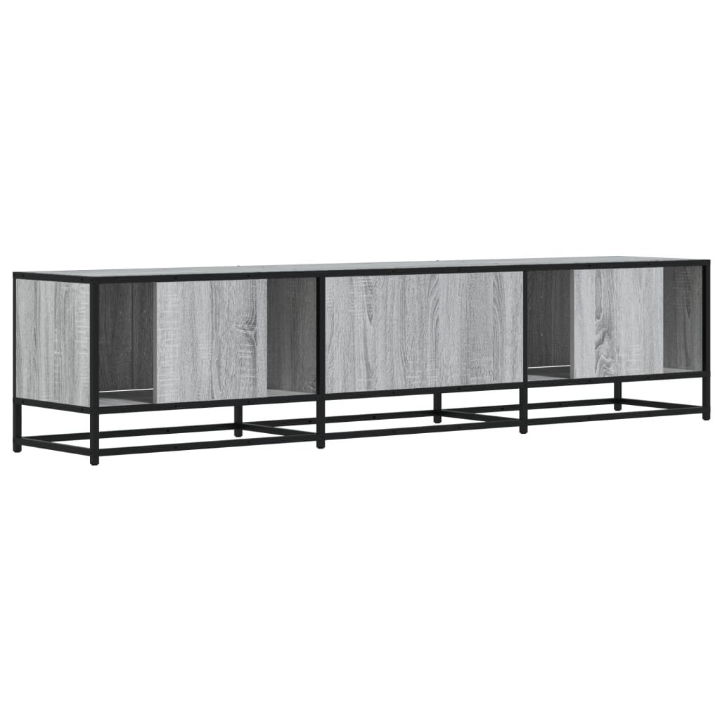 tv-bord 180x35x41 cm konstrueret træ grå sonoma-eg