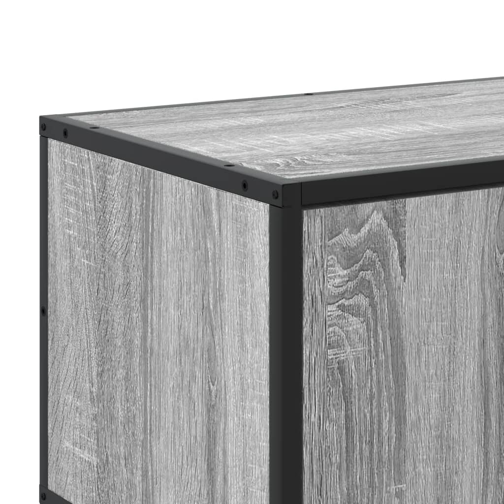 tv-bord 180x35x41 cm konstrueret træ grå sonoma-eg