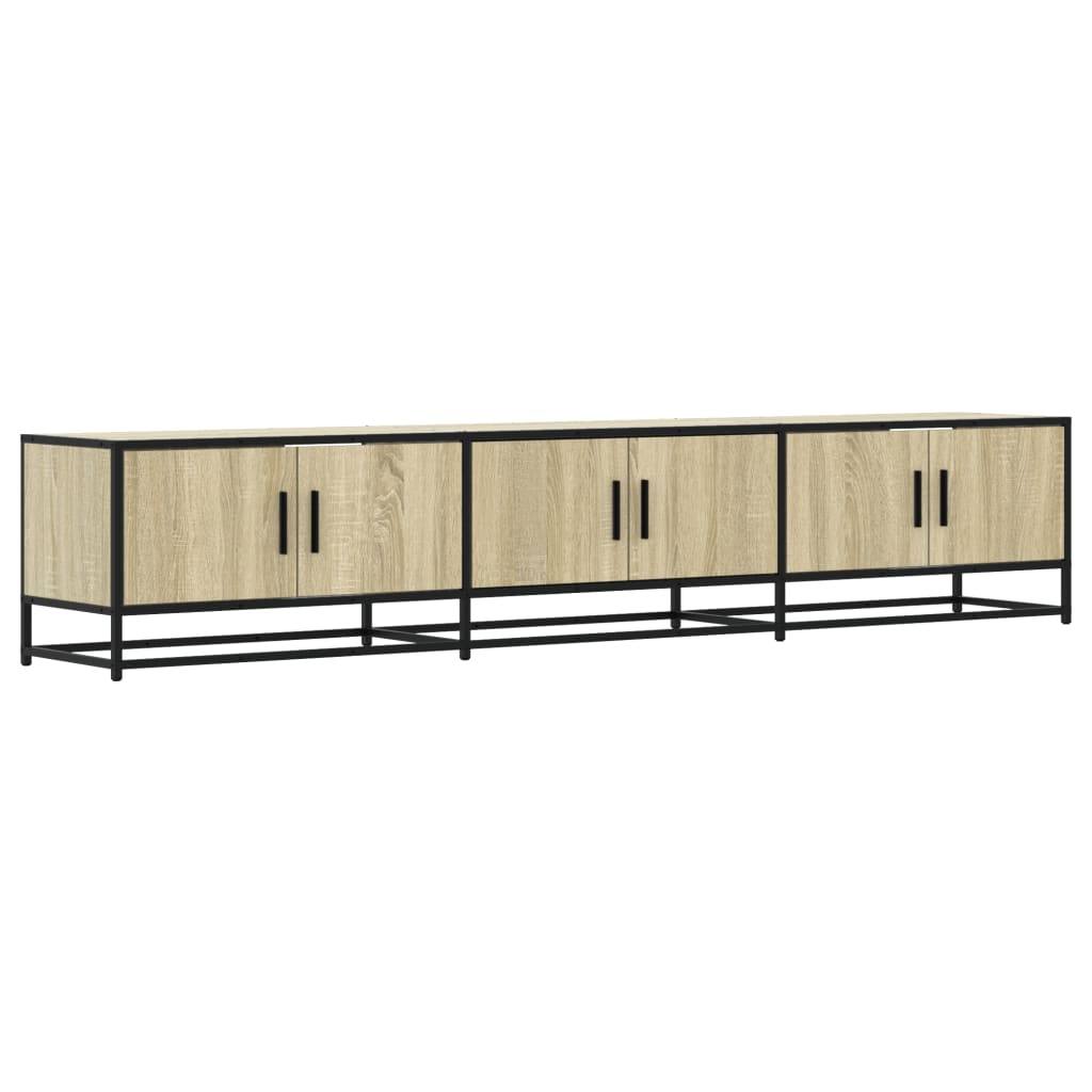 tv-bord 210x35x41 cm konstrueret træ sonoma-eg