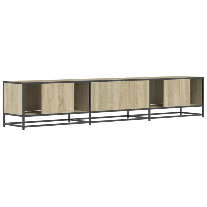 tv-bord 210x35x41 cm konstrueret træ sonoma-eg