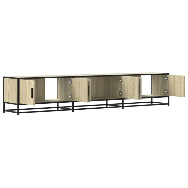 tv-bord 210x35x41 cm konstrueret træ sonoma-eg