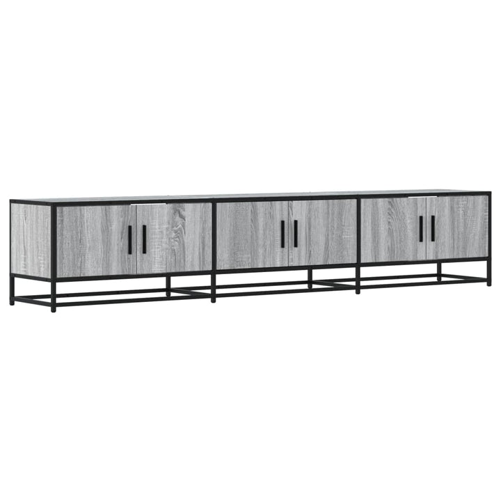 tv-bord 210x35x41 cm konstrueret træ grå sonoma-eg