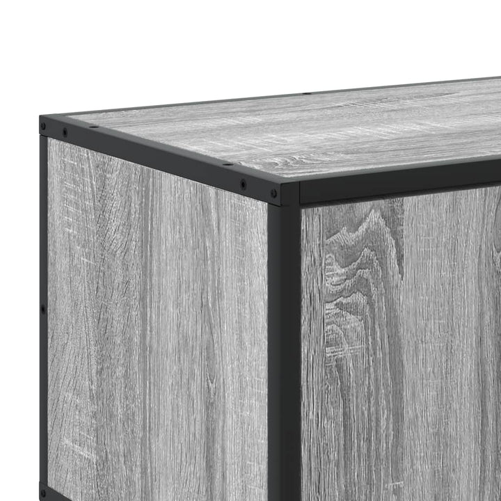 tv-bord 210x35x41 cm konstrueret træ grå sonoma-eg