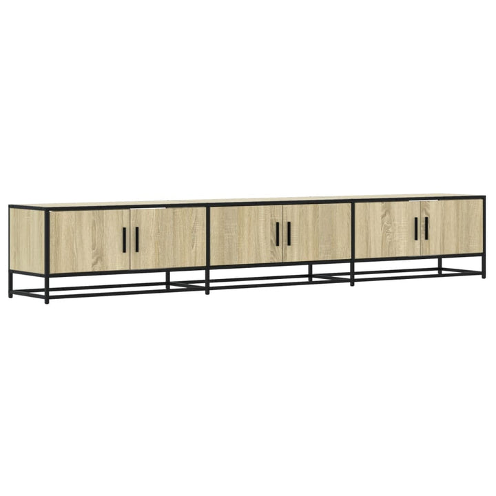 tv-bord 240x35x41 cm konstrueret træ sonoma-eg