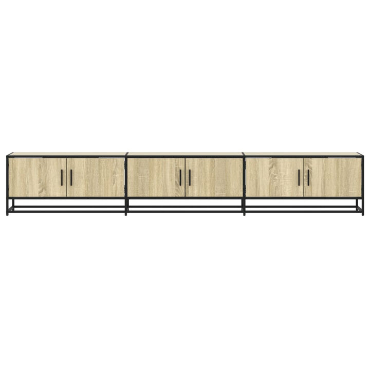 tv-bord 240x35x41 cm konstrueret træ sonoma-eg