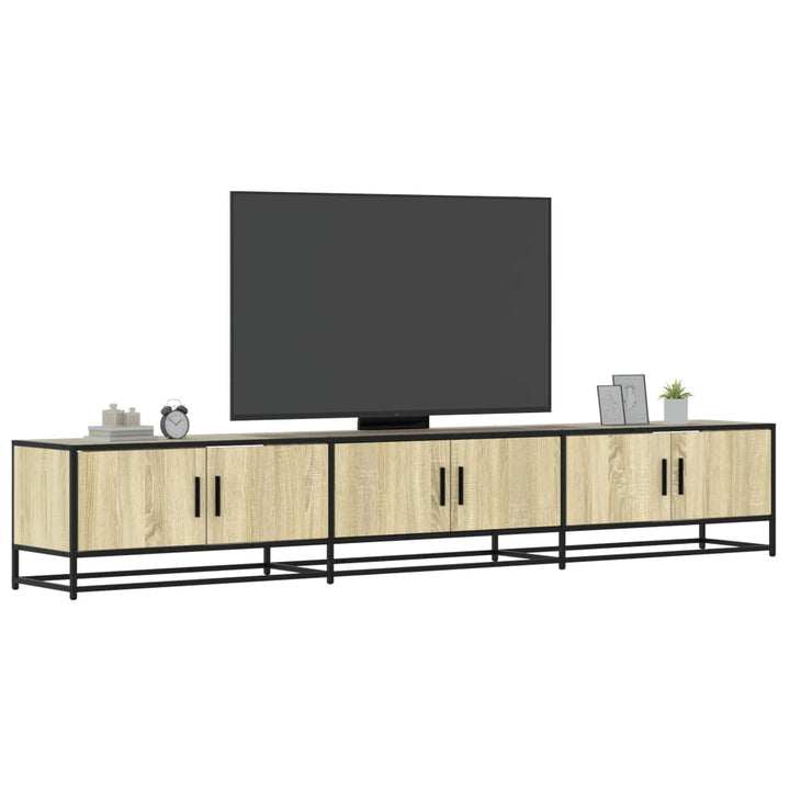 tv-bord 240x35x41 cm konstrueret træ sonoma-eg