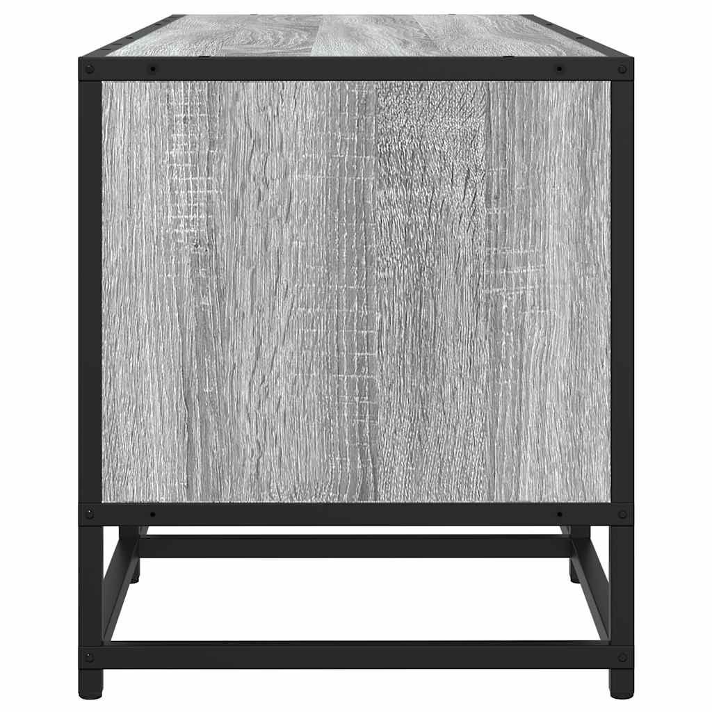tv-bord 240x35x41 cm konstrueret træ grå sonoma-eg