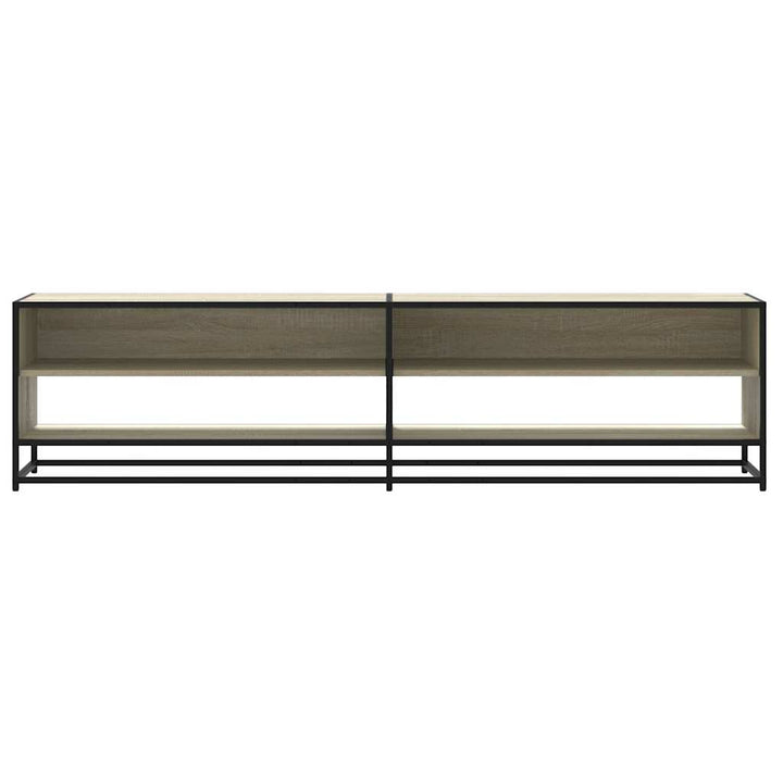 tv-bord 180,5x40x46 cm konstrueret træ sonoma-eg