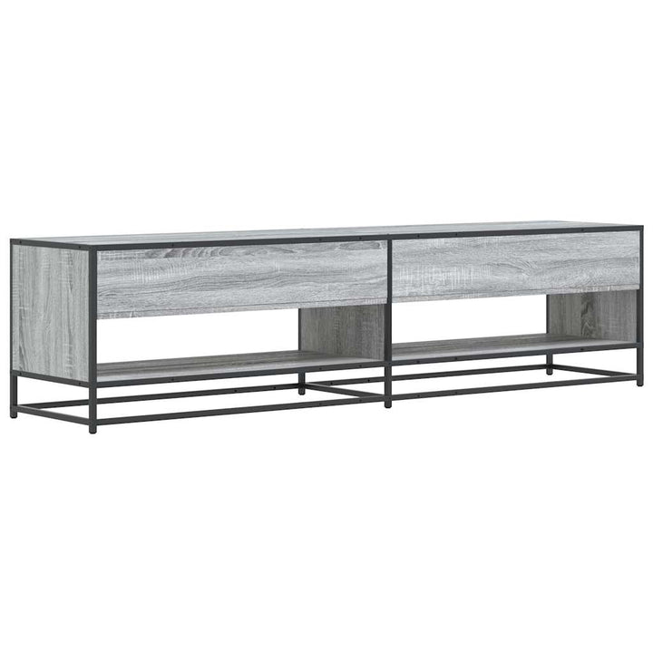 tv-skab 180,5x40x46 cm konstrueret træ grå sonoma-eg