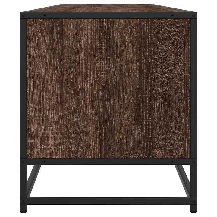 tv-bord 180,5x40x46 cm konstrueret træ brun egetræsfarve