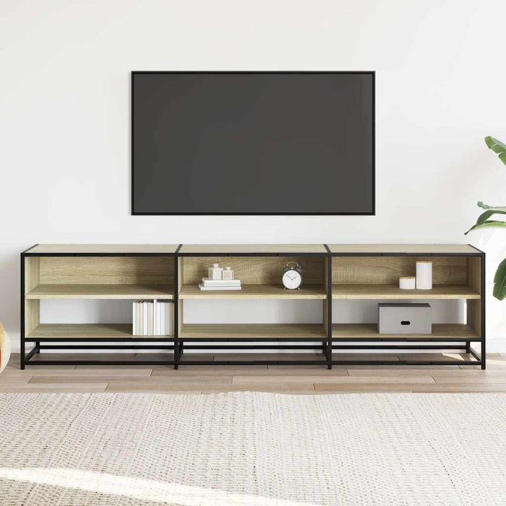 tv-bord 180x40x46 cm konstrueret træ sonoma-eg