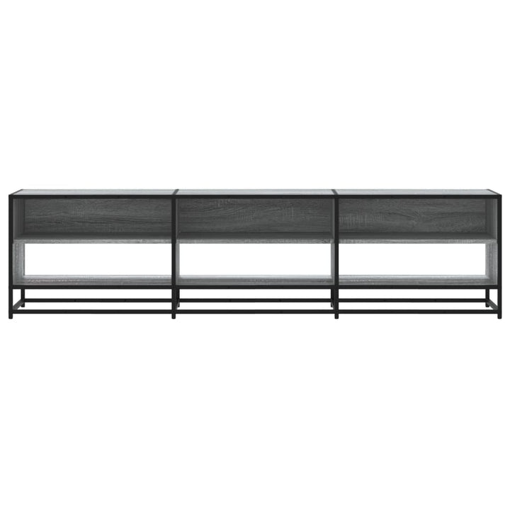 tv-bord 180x40x46 cm konstrueret træ grå sonoma-eg