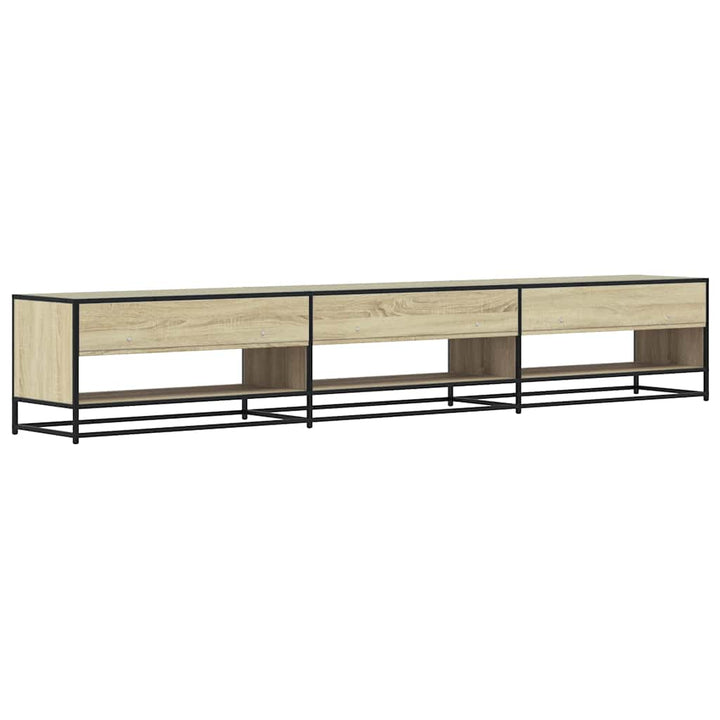 tv-bord 270x40x46 cm konstrueret træ sonoma-eg