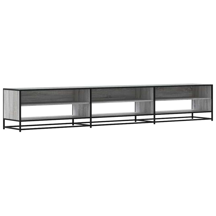 tv-bord 270x40x46 cm konstrueret træ grå sonoma-eg