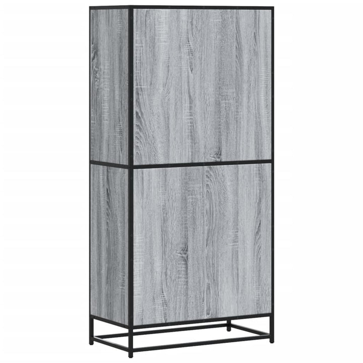skab 68x35x139 cm konstrueret træ grå sonoma-eg