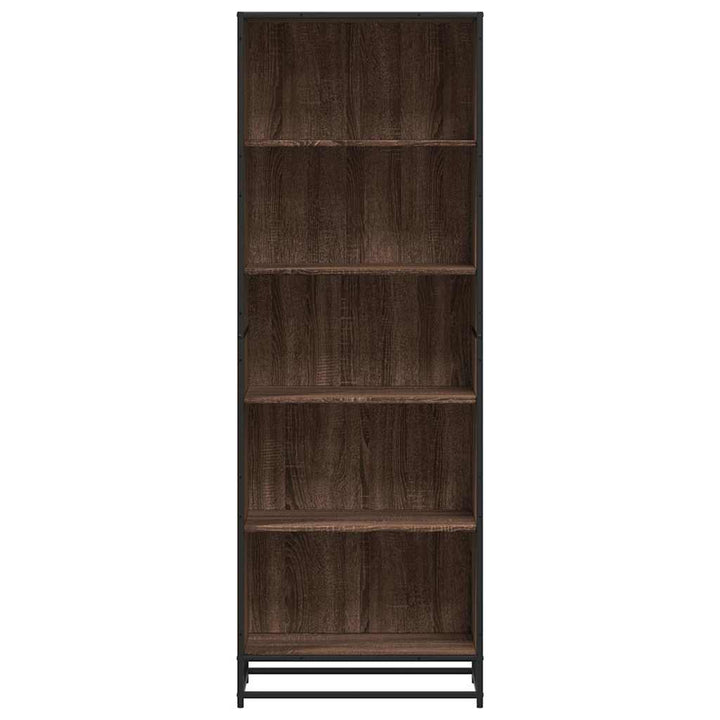 bogreol 60x35x170,5 cm konstrueret træ brun egetræsfarve