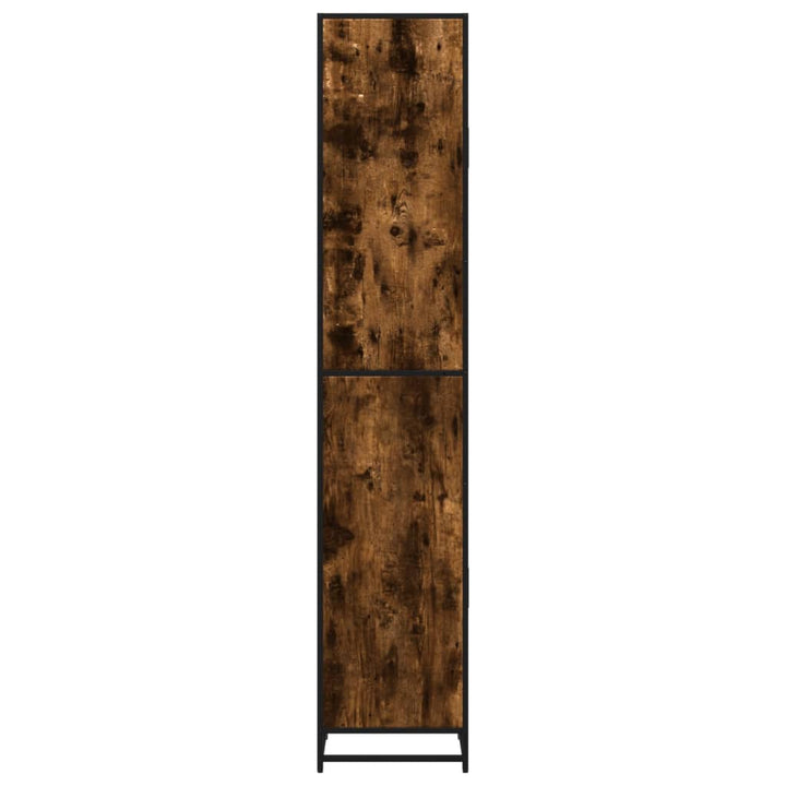 badeværelsesskab 35x37,5x188,5 cm konstrueret træ og metal