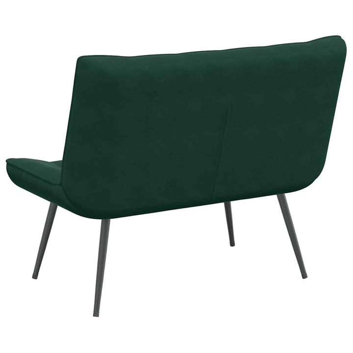 bænk 110x74x84 cm velour Mørkegrøn