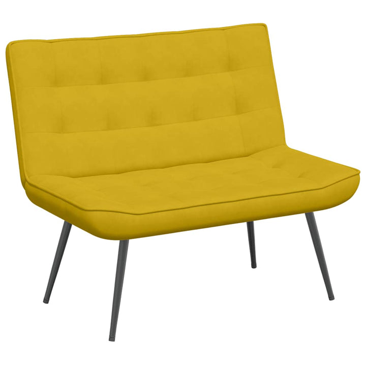 bænk 110x74x84 cm velour gul