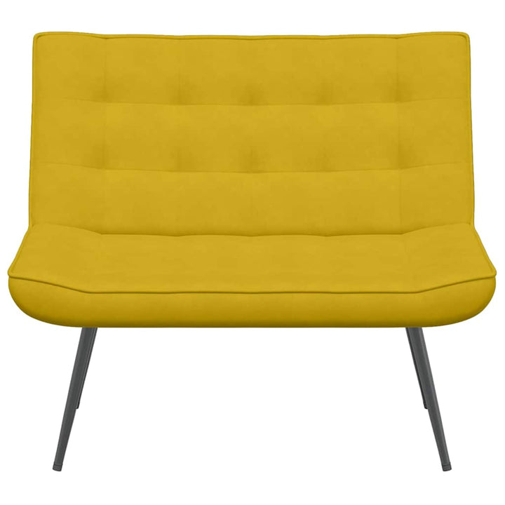 bænk 110x74x84 cm velour gul