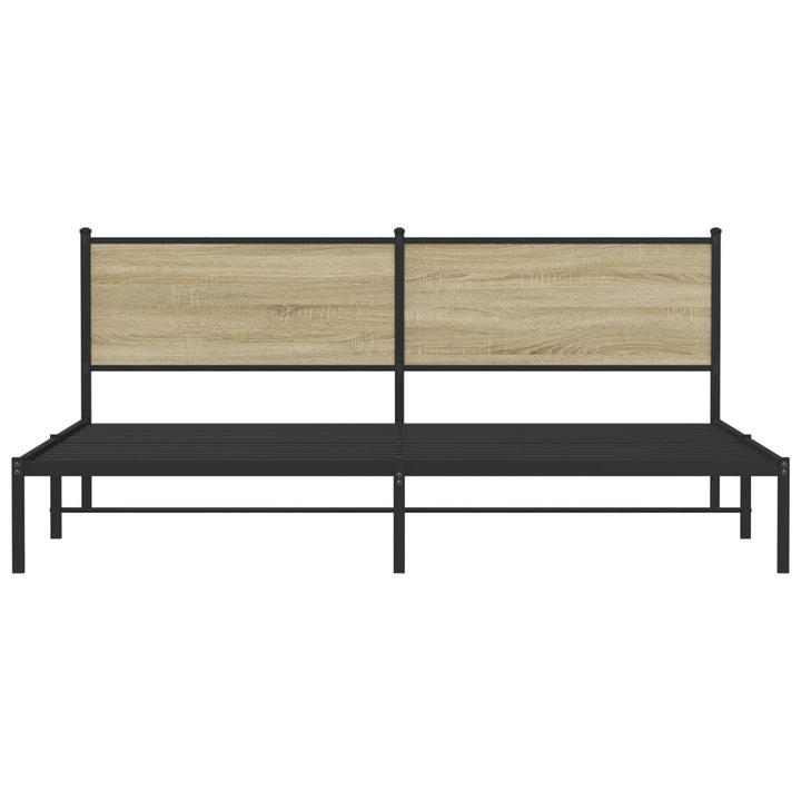 sengeramme uden madras 200x200 cm metal sonoma-eg