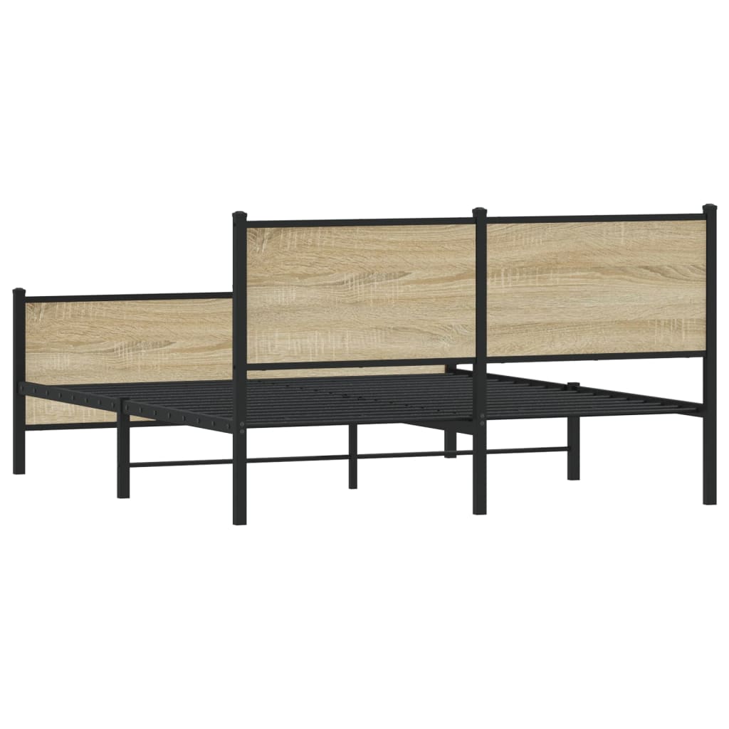 sengeramme uden madras 140x200 cm metal sonoma-eg